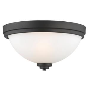 Z-Lite Ashton 15-in Bronze 3 Light Flush Mount Light