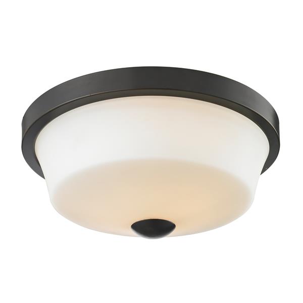 Z Lite Montego 13 37 In Coppery Bronze 2 Light Flush Mount 411f2 Rona Z Lite Montego 13 37 In Coppery Bronze, Montego 2 Light Oil Rubbed Bronze Ceiling Semi Flush Mount