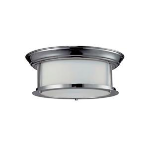 Z-Lite Sonna 2-Light 13.25-in Chrome Ceiling Light