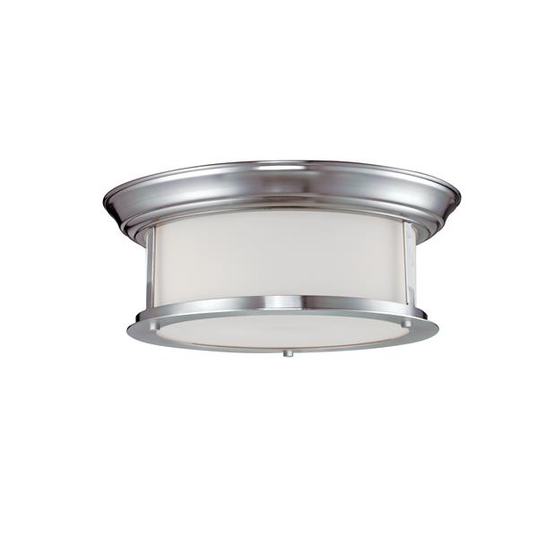 Z-Lite Sonna 2-Light 13.25-in Brushed Nickel Ceiling Light