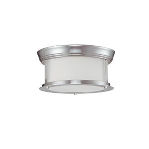 Z-Lite Sonna 2-Light 10.75-in Brushed Nickel Ceiling Light