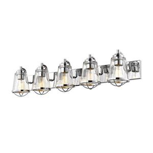 Applique pour salle de bain Mariner, 5 ampoules, chrome