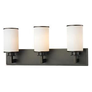 Z-Lite Savannah 5.5-in x 10.12-in Olde Bronze 3-Light Vanity Light