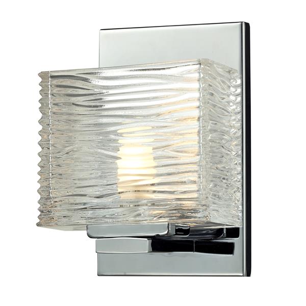 Z-Lite Jaol 7.12-in x 5.25-in Chrome 1-Light Vanity Light