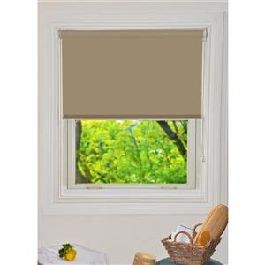 Sun Glow 84-in x 72-in Fawn Motorized Translucent Roller Shade