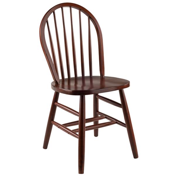 Winsome Wood Windsor 16 69 In Walnut, Windsor Back Chairs Canada
