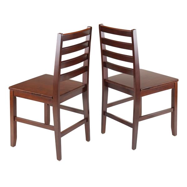 Chaises Hamilton, 17,98 po, noyer, ens. de 2