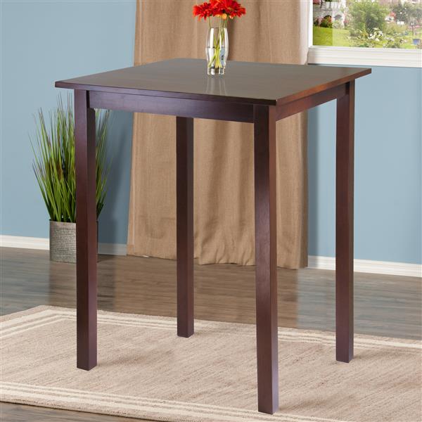 Winsome Wood Orlando 33.86-in x 38.98-in Wood Walnut Dining Table