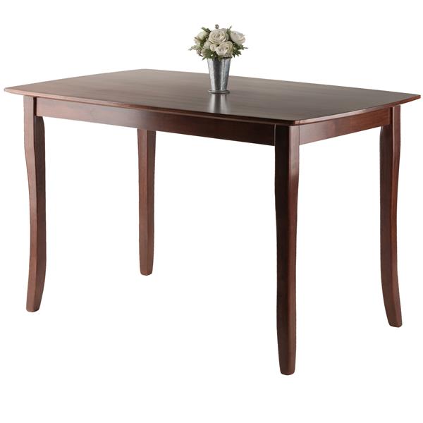 Winsome Wood Inglewood Dining Table 29.53in x 29.13 Wood Walnut