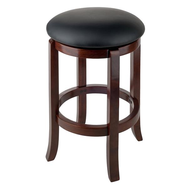 Winsome Wood Walcott Walnut Bar Stool 16.97-in x 24.21-in