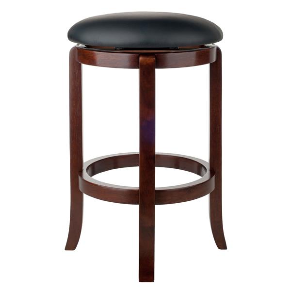 Winsome Wood Walcott Walnut Bar Stool 16.97-in x 24.21-in