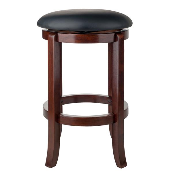 Winsome Wood Walcott Walnut Bar Stool 16.97-in x 24.21-in