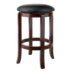 Winsome Wood Walcott Walnut Bar Stool 16.97-in x 24.21-in