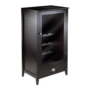 Winsome Wood Bordeaux Wine Cabinet - 22.64-in x 40-in - Composite - Brown
