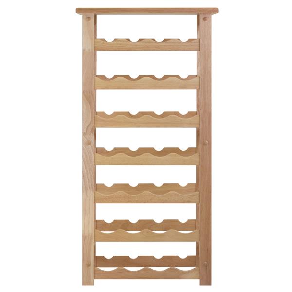 Winsome Wood Napa Wine Rack - 18.5-in x 37-in - Wood - Clear