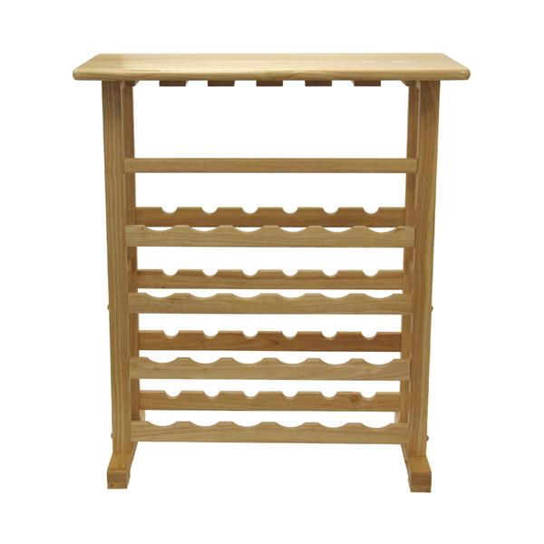 Winsome Wood Vinny Wine Rack - 31.5-in x 35.67-in - Wood - Clear