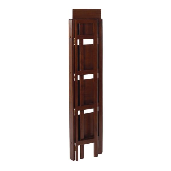 Winsome Wood Terry 14 x 51.34-in Folding Bookcase Walnut