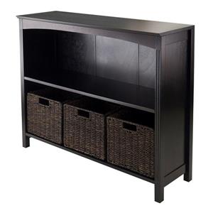 Étagère de rangement Terrace, 37" x 30", espresso, 4 pièces