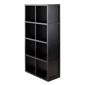 Étagère de rangement Timothy, 53,11 po, noir, 3 pièces