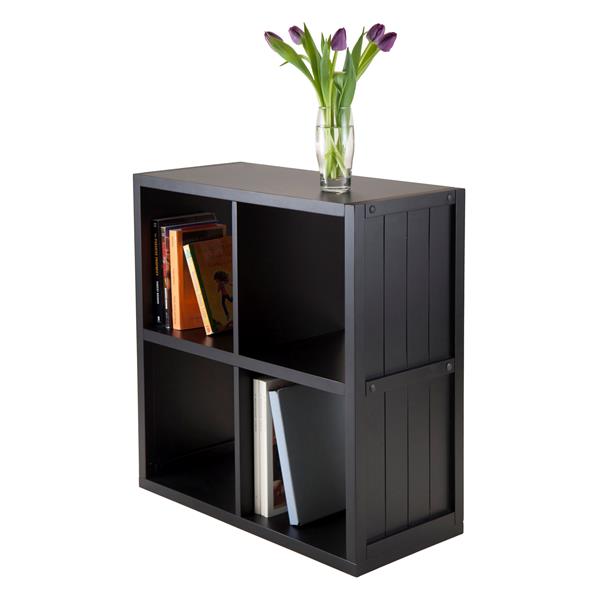 Étagères de rangement Timothy, 25,63 po x 27,05 po, noir