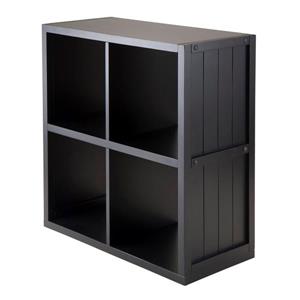 Winsome Wood Timothy 25.63 x 27.05-in Storage Shelf Black