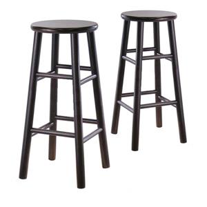 Winsome Wood Espresso Tabby Bar Stools 13.5-in x 30.16-in (Set of 2)