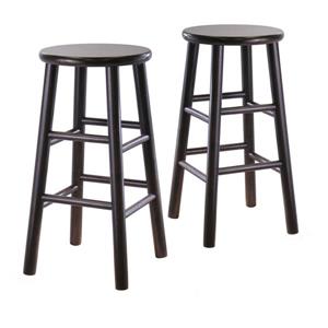 Winsome Wood Wood Tabby Bar Stools 13-in x 24.49-in (Set of 2)