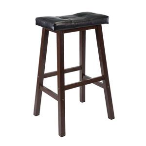 Winsome Wood Mona 17.93-in x 29.69-in Wood Walnut Barstool