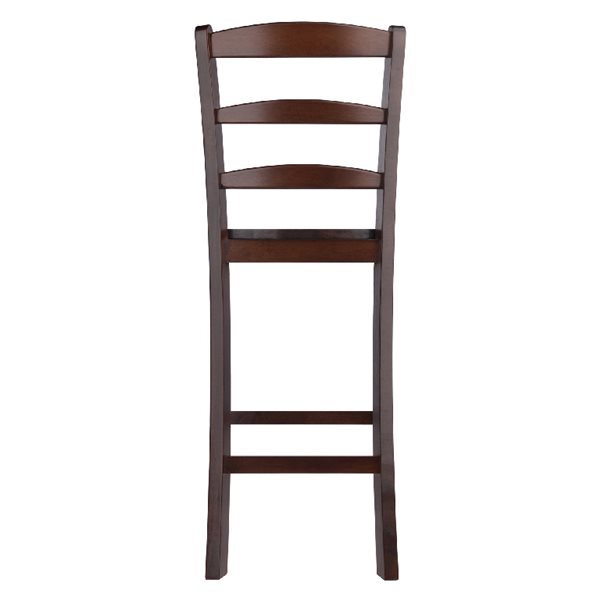 Winsome Wood 24-in Walnut Benjamin Counter Stool (Set of 2)