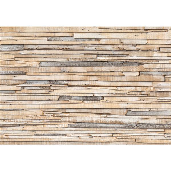 Brewster Wallcovering Whitewashed Wood Wall Mural - 100-in x 145-in