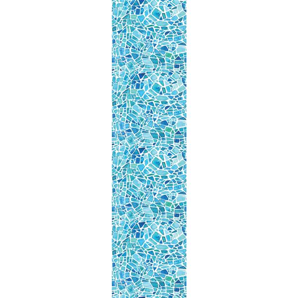 WallPops Blue tiles Mosaic Window Film - 17.71-in x 70.86-in