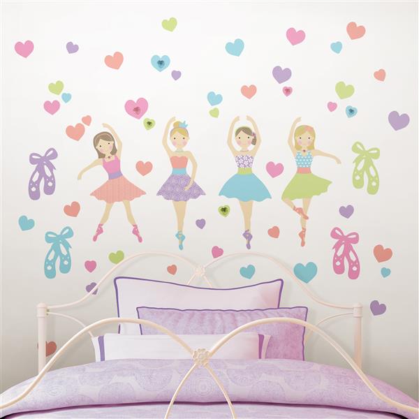 WallPops Prima Ballerina Wall Art Kit - 34.5-in x 19.5-in