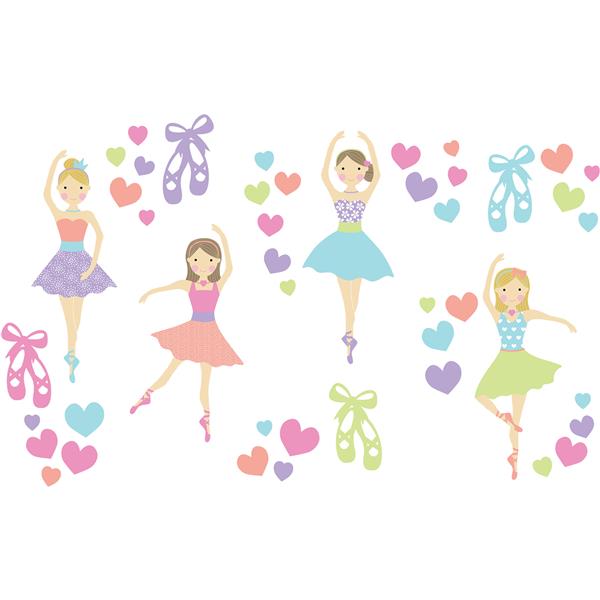 WallPops Prima Ballerina Wall Art Kit - 34.5-in x 19.5-in