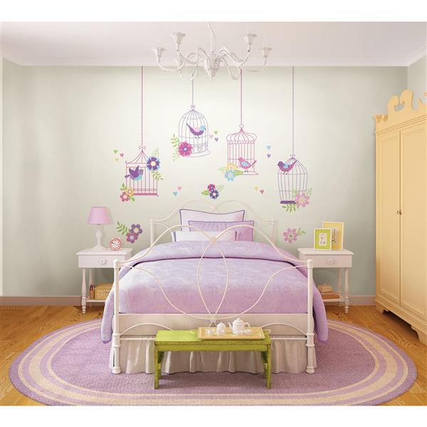 WallPops Chirping The Day Away Wall Art Kit - 39-in x 34.5-in