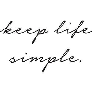 WallPops Keep Life Simple Wall Quote - 14-in x 24-in