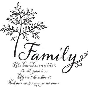 WallPops Family Tree Wall Quote - 20-in x 20-in