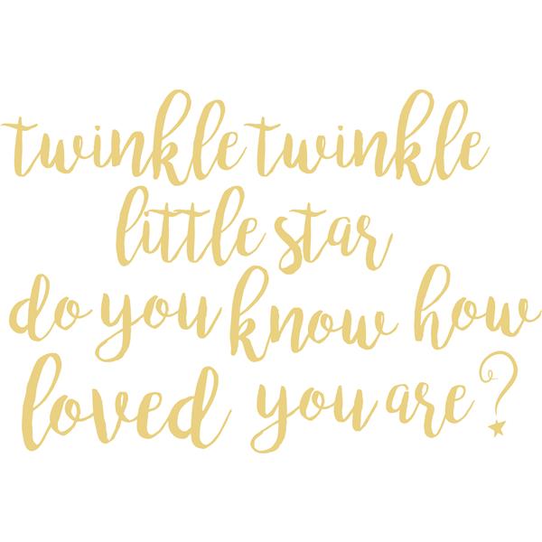WallPops Twinkle Little Star Wall Quote - 19.5-in x 17.25-in