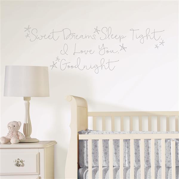 Citation Papier Peint 25 Wallpops De Beaux Reves 19 5 X 17 Dwpq2529 Rona