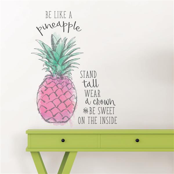 WallPops Be Like a Pineapple Wall Quote - 19.5-in x 17.25-in