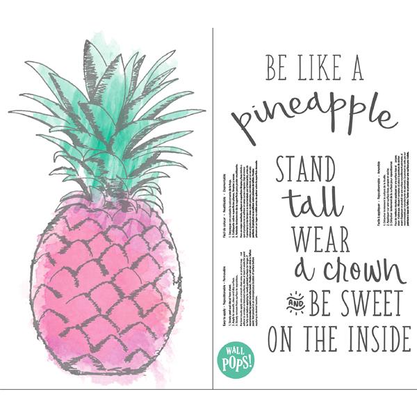 WallPops Be Like a Pineapple Wall Quote - 19.5-in x 17.25-in