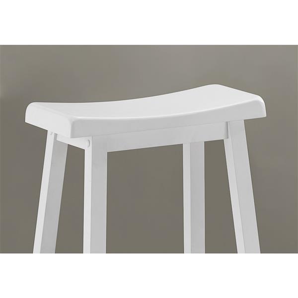 Monarch  29-in White Bar Stools (Set of 2)