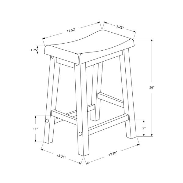 Monarch  29-in White Bar Stools (Set of 2)