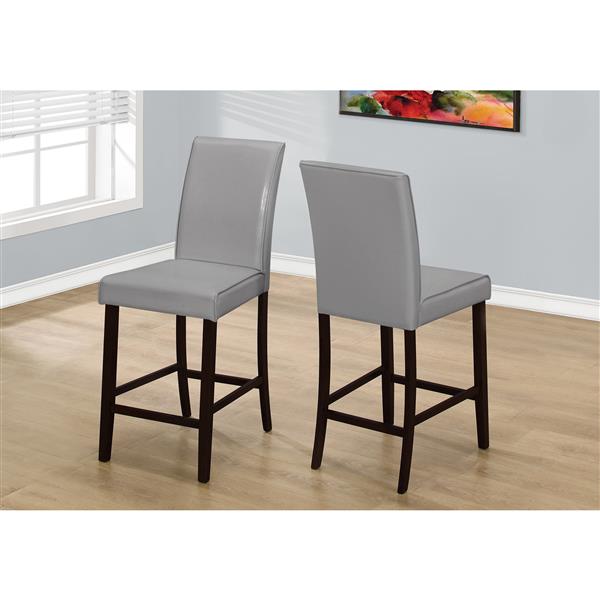 Monarch  24.5-in Faux Leather Dining Chairs (Set of 2)