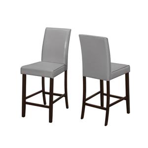 Monarch  24.5-in Faux Leather Dining Chairs (Set of 2)