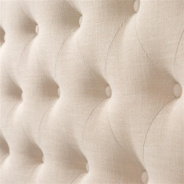 CorLiving Cream 50-in X 82-in Fabric Upholstered Twin Bed