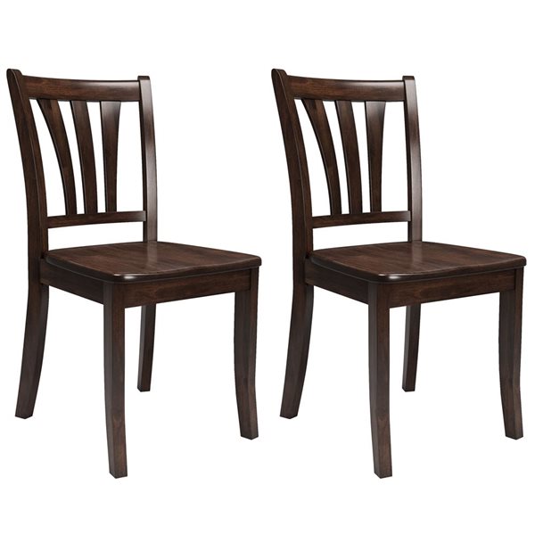 CorLiving Cappuccino Wood Dining Set with 4 Chairs & Extendable Table- 5 Pieces