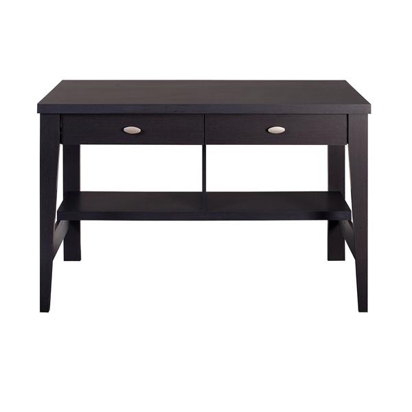 Corliving Folio Black Espresso Two Drawer Desk