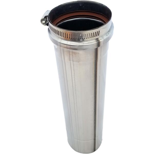 Z-Flex Z-Vent 4-in x 4-ft Stainless Steel Single Wall Pipe