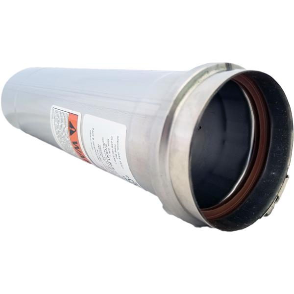 Z-Flex Z-Vent 4-in x 2-ft Stainless Steel Single Wall Pipe