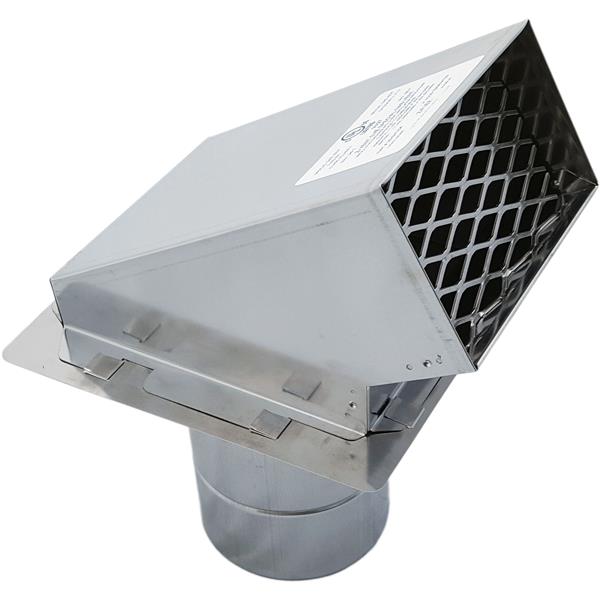 Z-Flex Z-Vent 4-in Stainless Steel Termination Hood